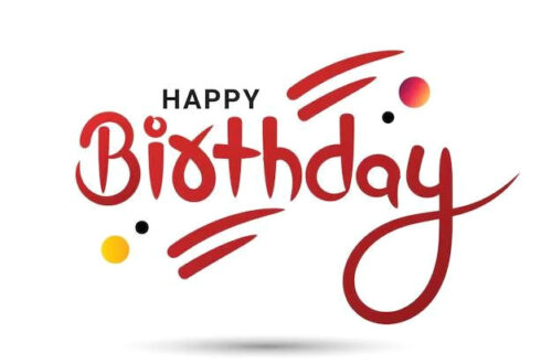 Golden Birthday Wishes: Elegant English Calligraphy Golden Birthday Wishes: Elegant English Calligraphy