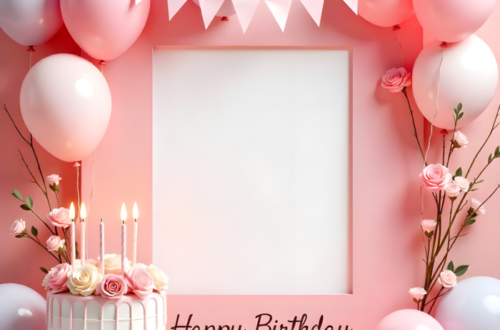 Dreamy Pastel Birthday Scenes: Free PNG Backgrounds
