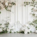 ‘Elegant Boho Wedding Backdrop with Greenery’