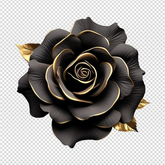 Unleash Romance with This 3D Black Rose Masterpiece