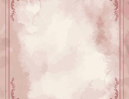 Vintage Pink Invitation Frame