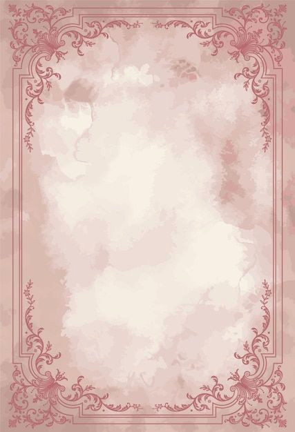 Vintage Pink Invitation Frame