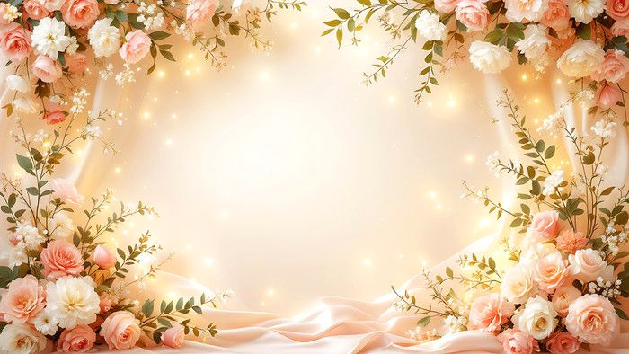 Golden Floral Wedding Arch Inspiration (Free Downloads)