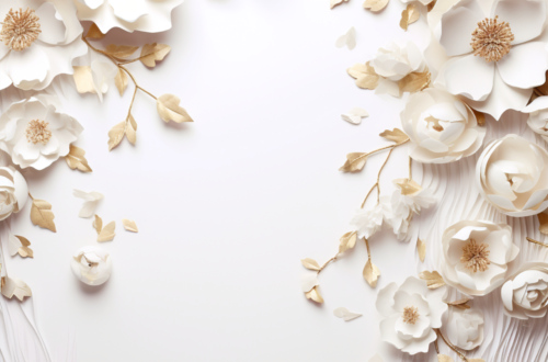 Elegant White Wedding Backdrop