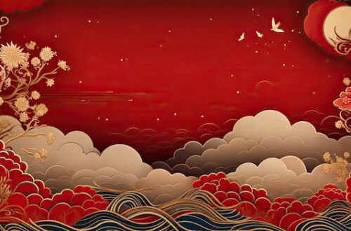 Golden Dragon Meets Floral Bliss: Vibrant AI-Generated Artwork