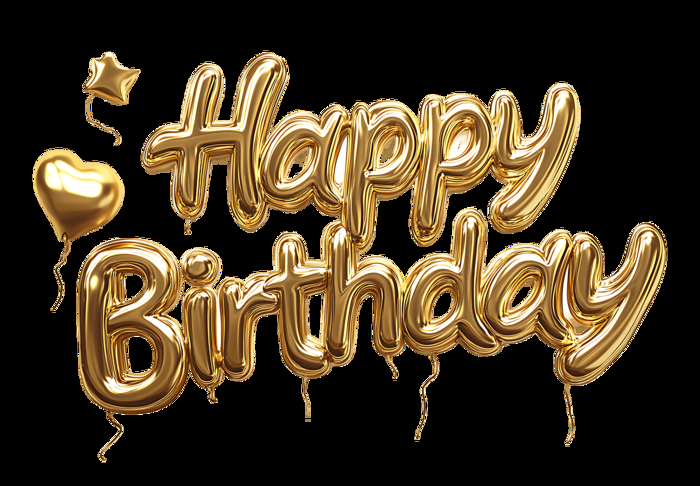 3D Golden Birthday Wishes in a Flash
