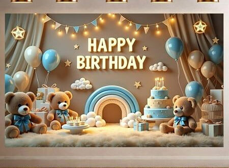 Rainbow Balloon Arch Backdrop for Kids’ Super Fun Birthday Photoshoot