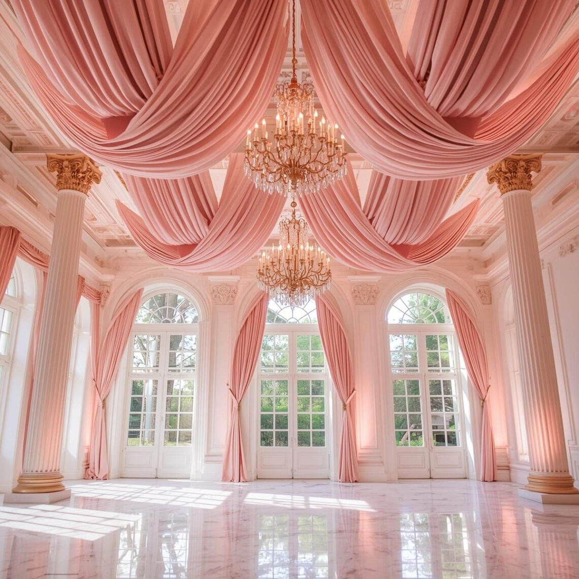 Dramatic Fabric Draping Ideas for Luxury Events