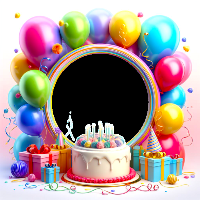 Colorful Birthday Frame Templates: Free Instant Download!