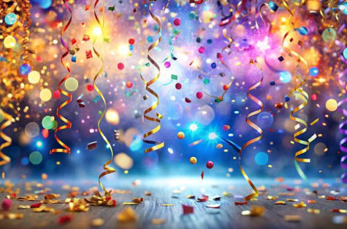 Bright Birthday Backdrops: Free Confetti Party Themes Bright Birthday Backdrops: Free Confetti Party Themes