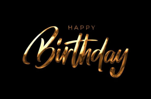 Gold Glitter Birthday Animation (Free Download)