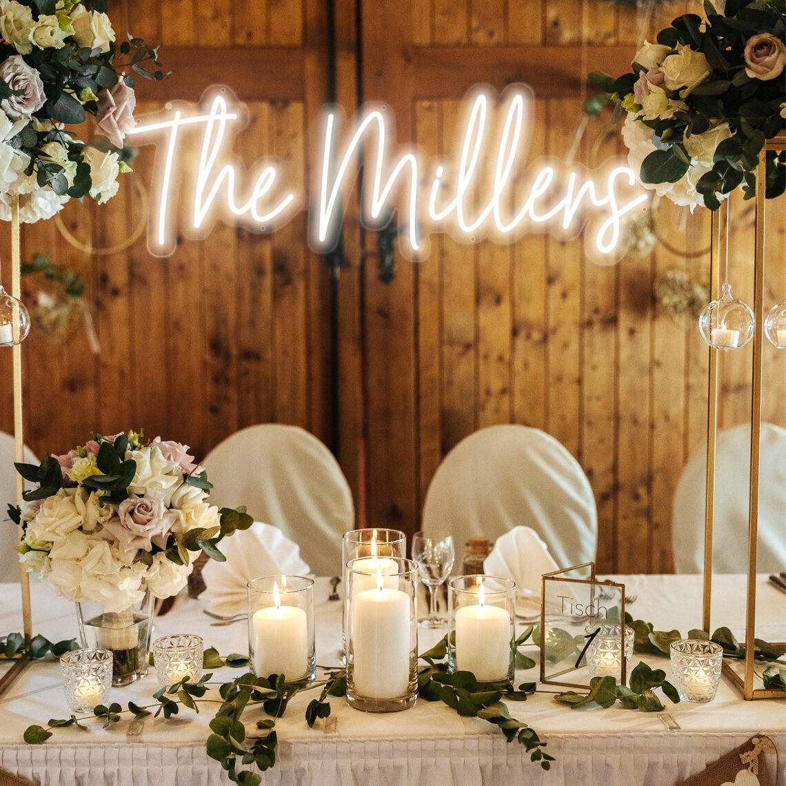 Bling Up Your Reception: Customizable Neon Family Sign