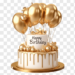 Golden Birthday Bling: Free Luxury Cake Clipart