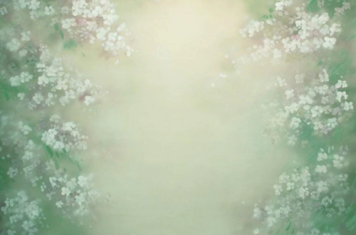 Dreamy White Flower Backdrop on a Budget