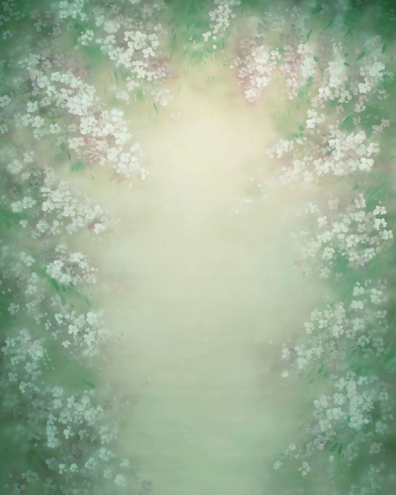 Dreamy White Flower Backdrop on a Budget