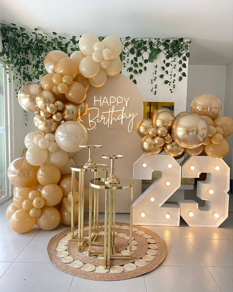 Golden Boho Birthday Garland