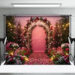 Pink Floral Paradise Wedding Backdrop