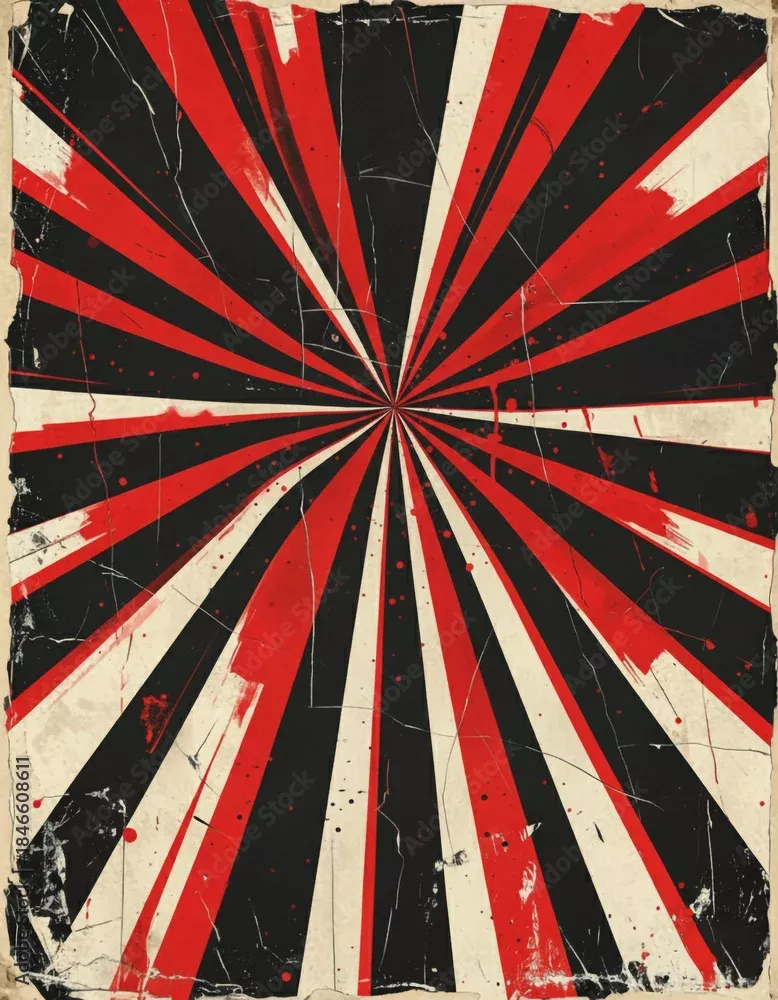Bold Red Explosion Poster Design