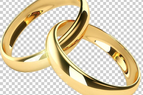 Shine On: 24K Gold Wedding Ring PNG