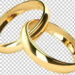 Shine On: 24K Gold Wedding Ring PNG