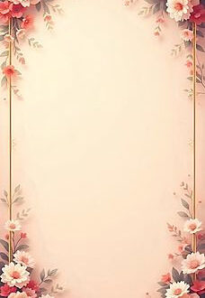 Free Pink and Purple Flower Wedding Invitation Backdrops [PNG]