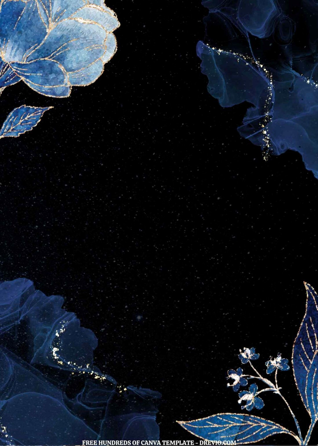 Easy DIY Wedding Invitations: 11+ Free Blue Ink Templates